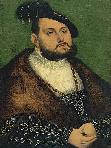 Portrait of John Frederick, Prince Elector of Saxony, unknow artist